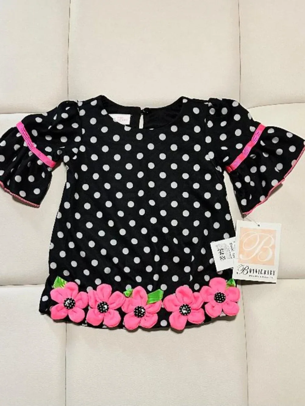 NWT BONNIE BABY 2-Pc Dress with Leggings Set   Size 12M   MSRP:$44